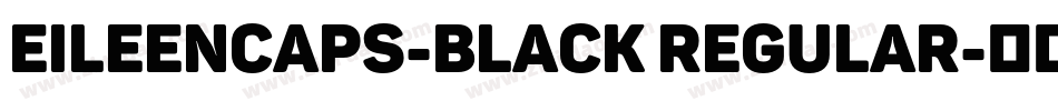 EileenCaps-Black Regular字体转换